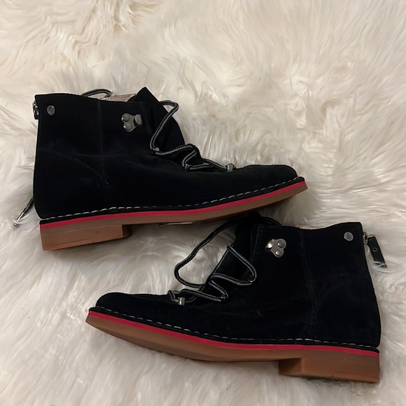 Hush Puppies black suede boots